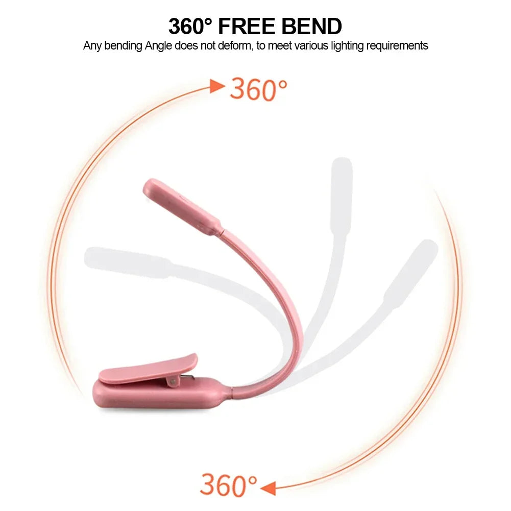 Mini Lampe de chevet à Pince pour Lecture - Opale