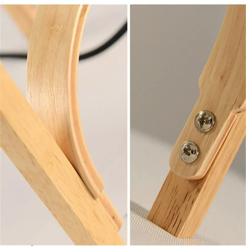 Lampe de chevet en Bois Moderne style Japonaise - Opale