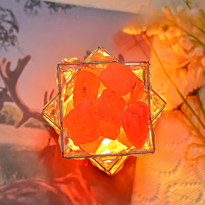 Véritable Lampe de Sel de l'Himalaya Zen - Opale