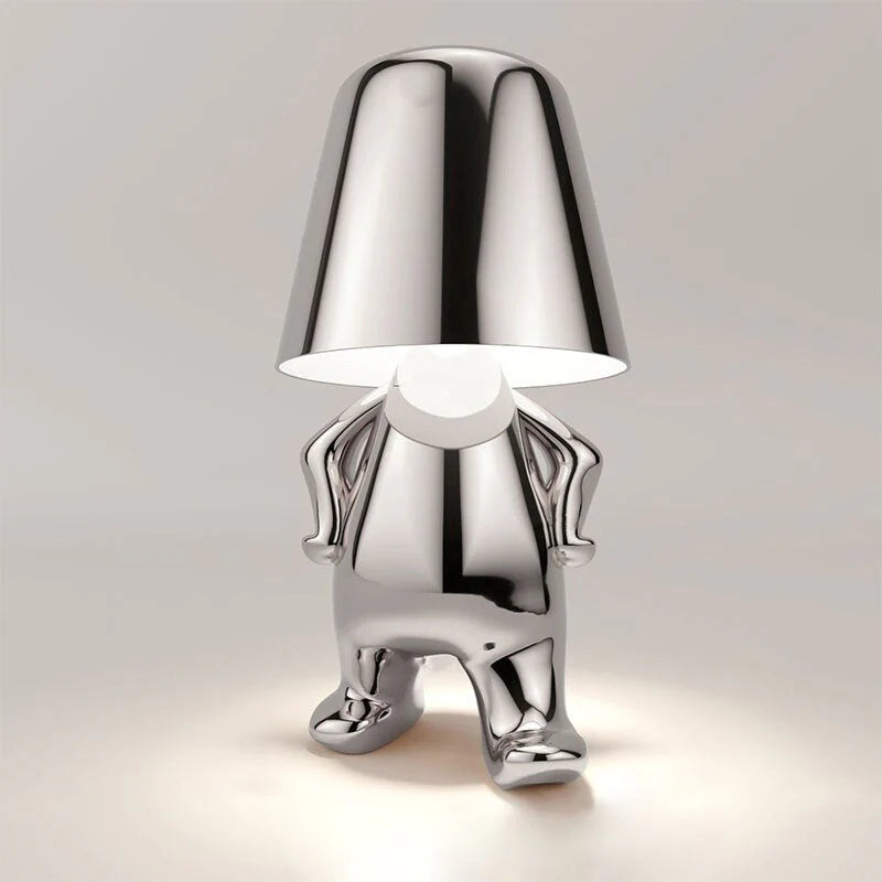 Lampe de chevet Moderne Petit Homme Assis Design - Opale
