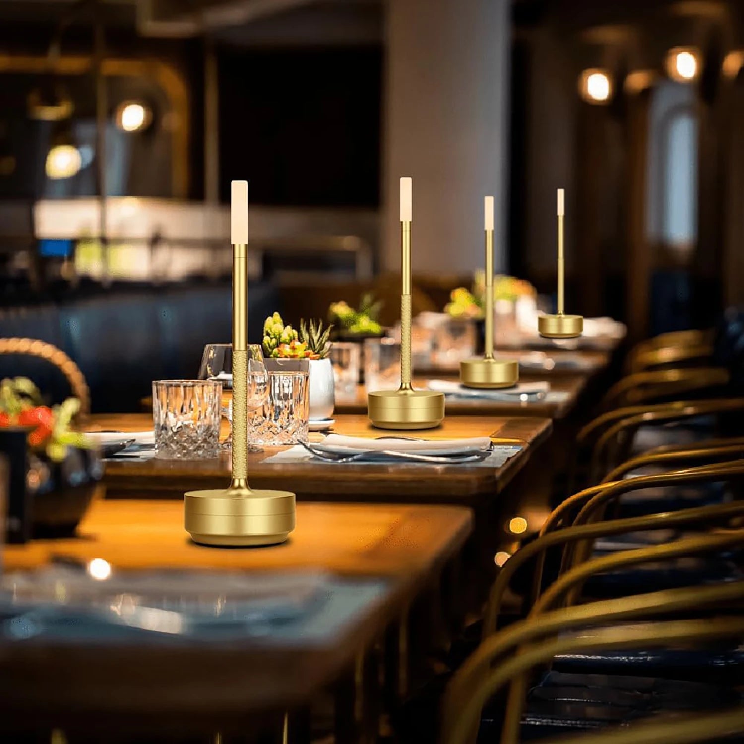 Lampe de chevet Industrielle en Forme de Bougeoir - Opale