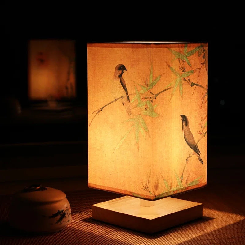 Lampe de chevet Zen à style Japonaise - Opale