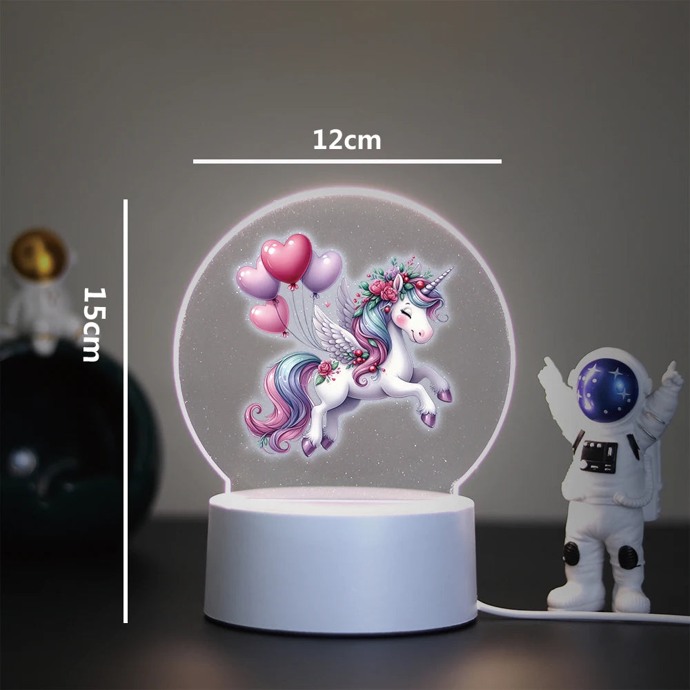 Lampe 3D Licorne Toute Mignonne