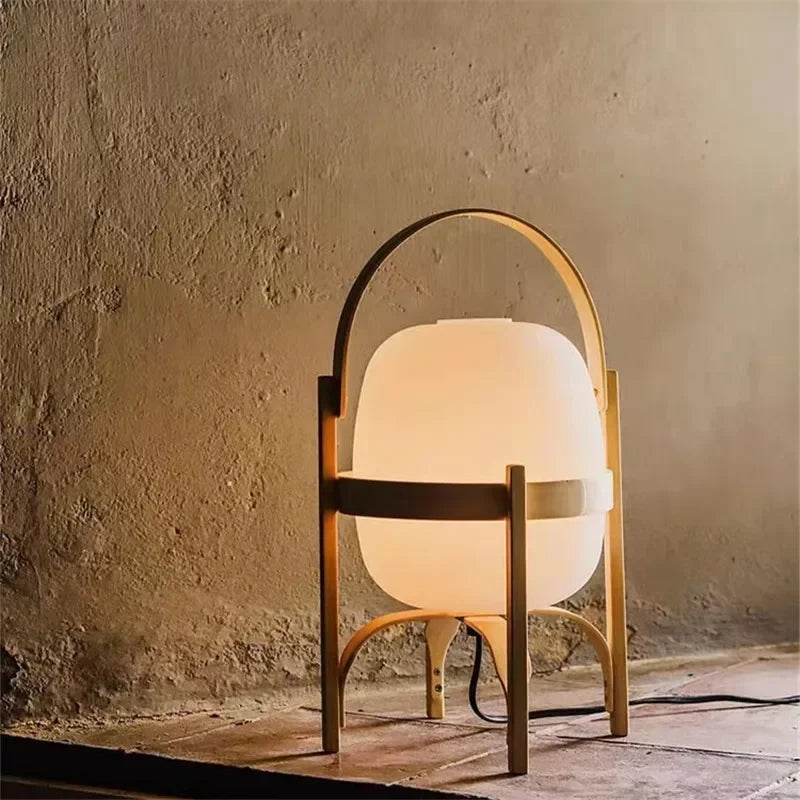 Lampe de chevet en Bois Moderne style Japonaise - Opale