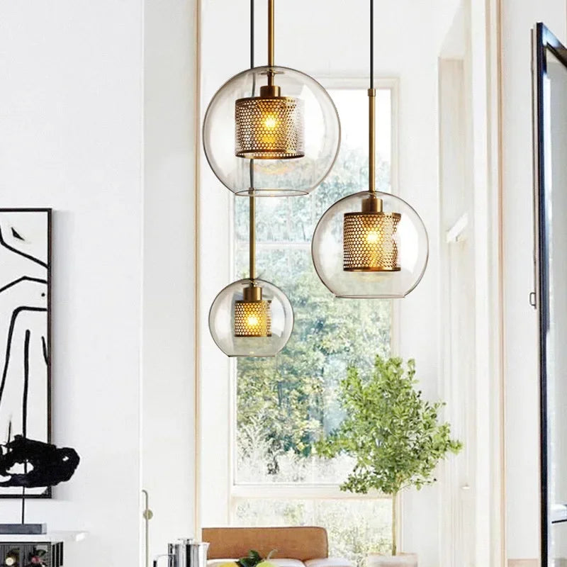 Lampe de chevet Suspendue Industrielle - Opale