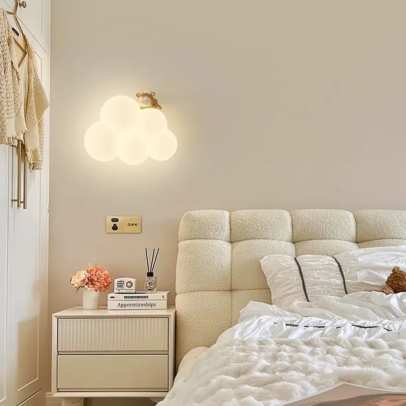 Lampe de chevet Murale Nuage Blanc pour Enfant - Opale