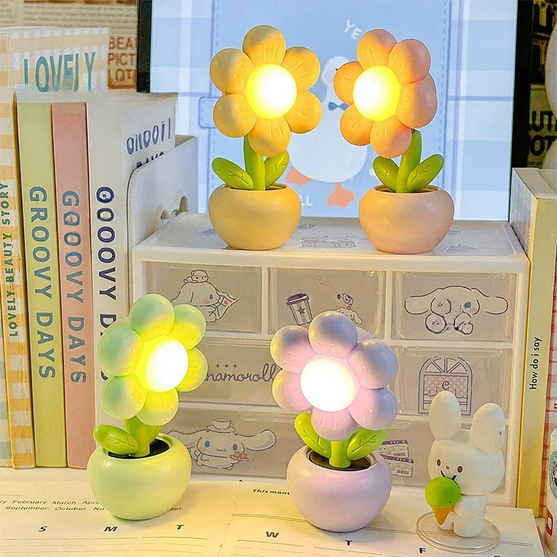 Lampe de Bureau en Forme de Fleur Mignonne - Opale