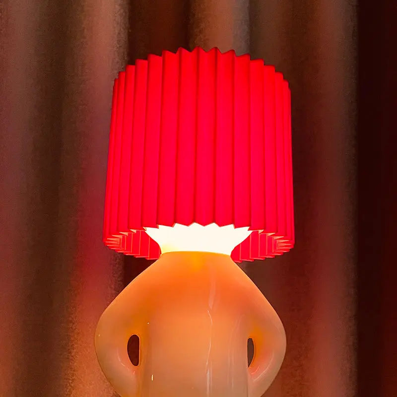 Lampe de chevet Originale en Forme de Bonhomme - Opale