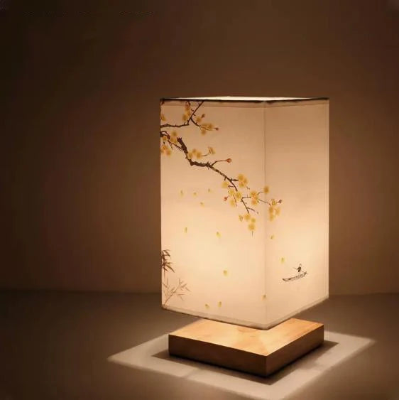 Lampe de chevet Zen à style Japonaise - Opale