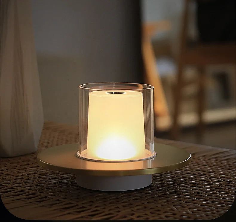 Lampe de chevet Moderne Tactile en Forme de Bougie - Opale