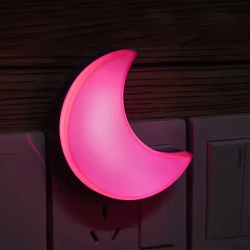 Lampe de chevet Bébé Veilleuse Lune sur Prise - Opale
