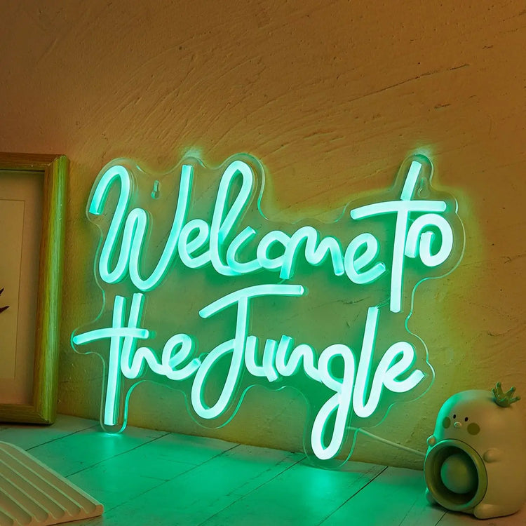 Lampe Murale Néon Welcome to the Jungle - Opale