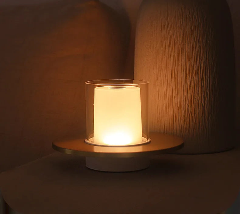 Lampe de chevet Moderne Tactile en Forme de Bougie - Opale