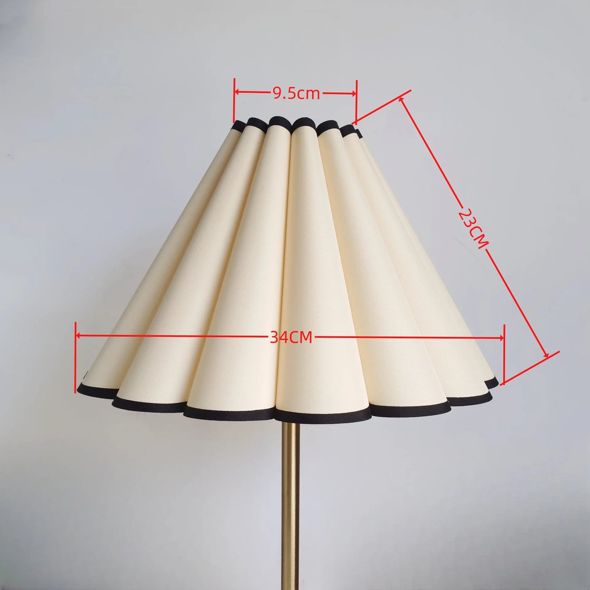 Abat-Jour Lampe de chevet Tissu en Forme de Pétale - Opale