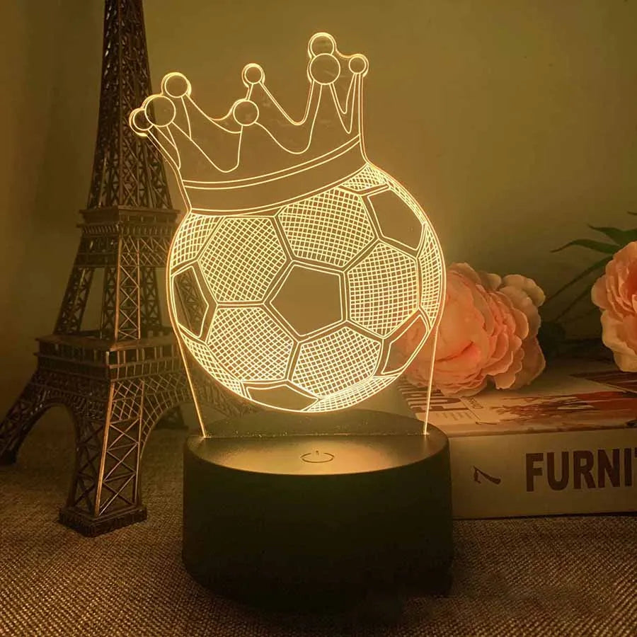 Lampe 3D Ballon de Football