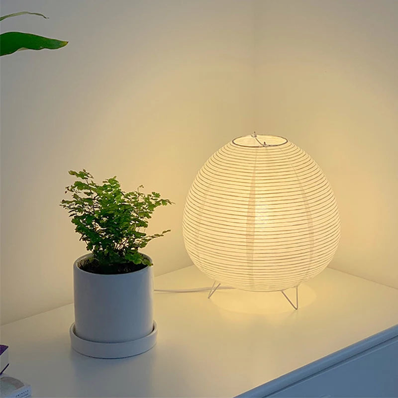 Lampe de chevet Japonaise en forme de Boule - Opale