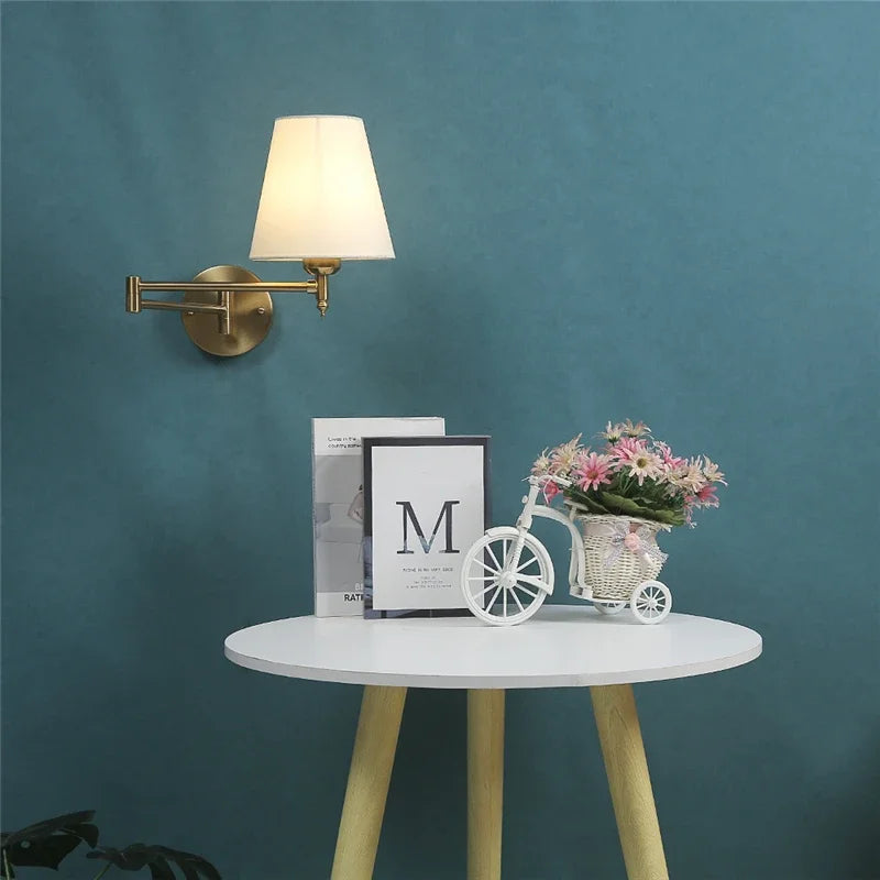 Lampe de Chevet Murale à bras articulé Nordique