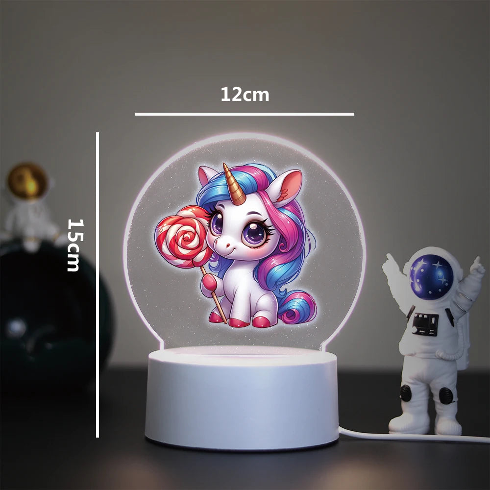 Lampe 3D Licorne Toute Mignonne