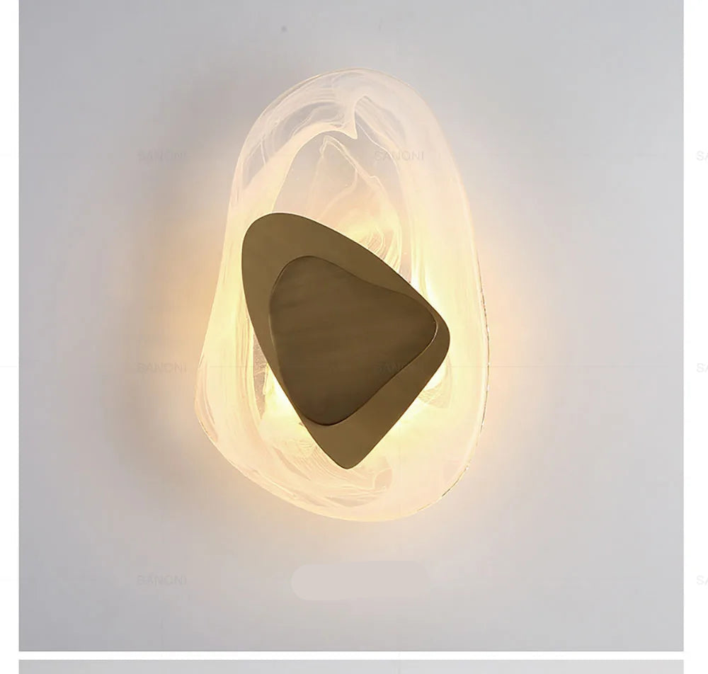 Lampe de chevet Moderne Murale Design Créatif en Verre - Opale