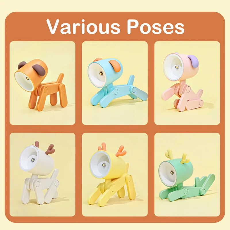 Lampe de chevet Petit Chien Flexible pour Enfant - Opale