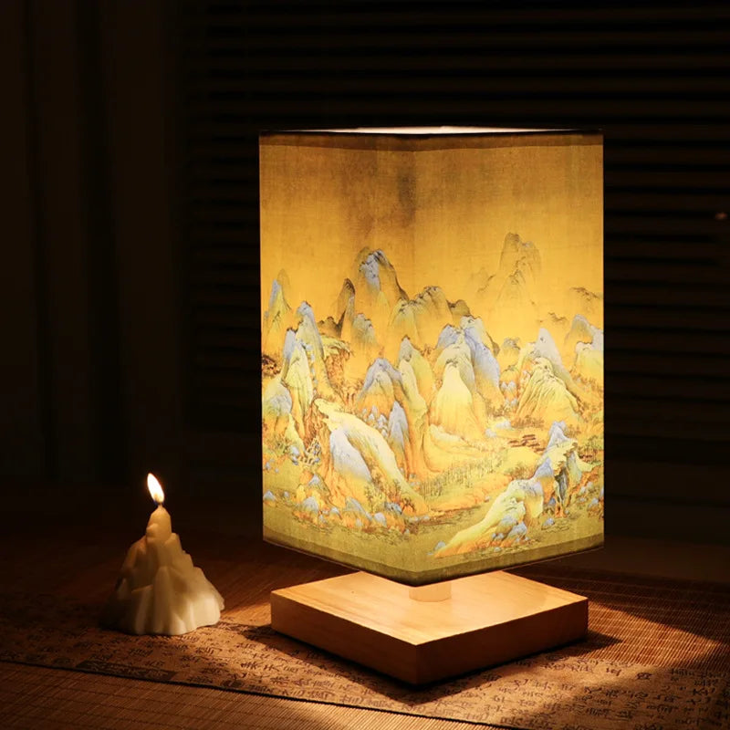 Lampe de chevet Zen à style Japonaise - Opale