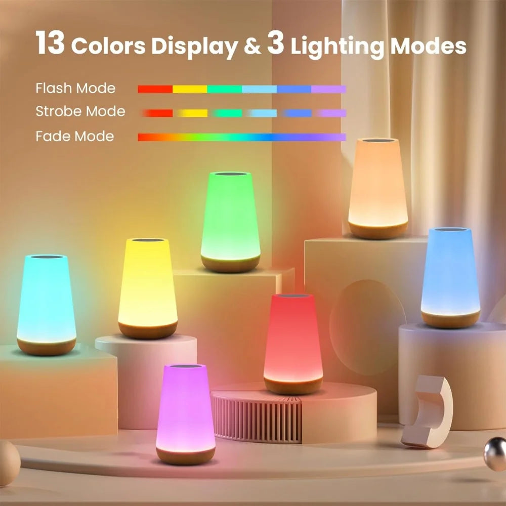 Lampe de chevet USB Tactile 13 Couleurs - Opale