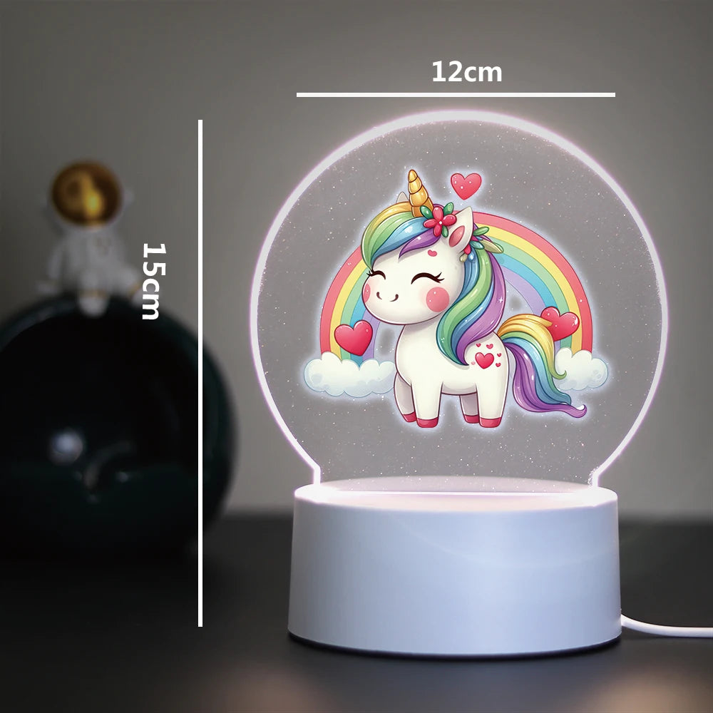 Lampe 3D Licorne Toute Mignonne