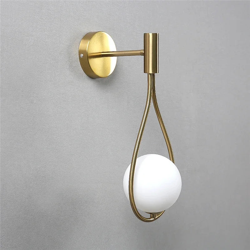 Lampe de chevet Suspendue Goutte d'eau - Opale