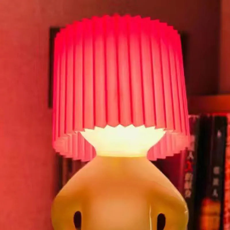 Lampe de chevet Originale en Forme de Bonhomme - Opale