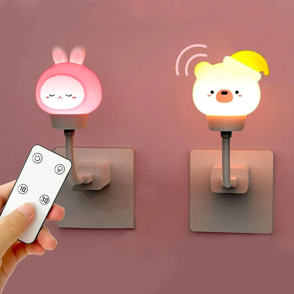 Lampe de chevet Bébé Veilleuse Animaux Mignon USB - Opale
