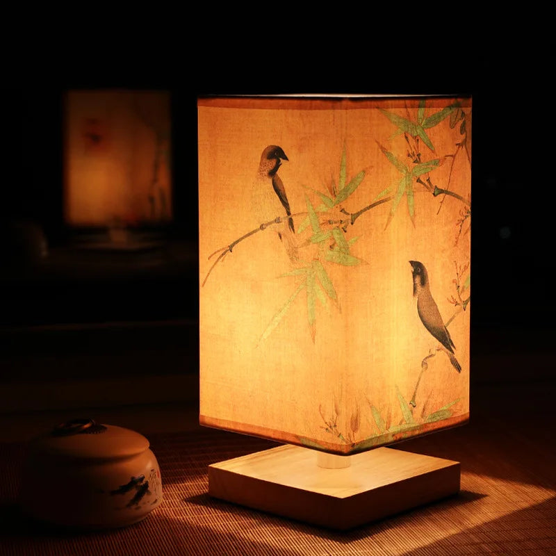 Lampe de chevet Zen à style Japonaise - Opale