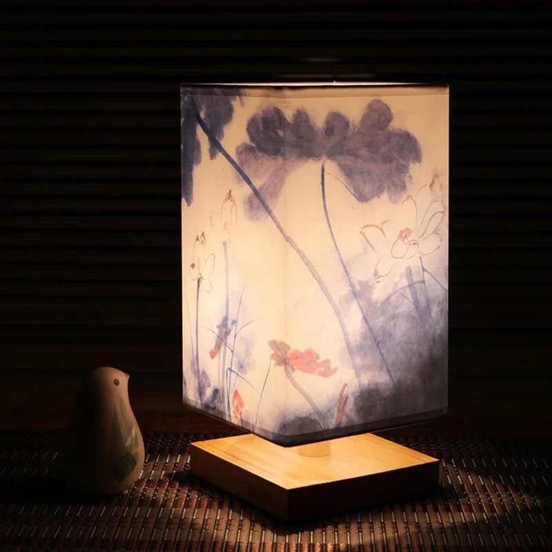 Lampe de chevet Zen à style Japonaise - Opale