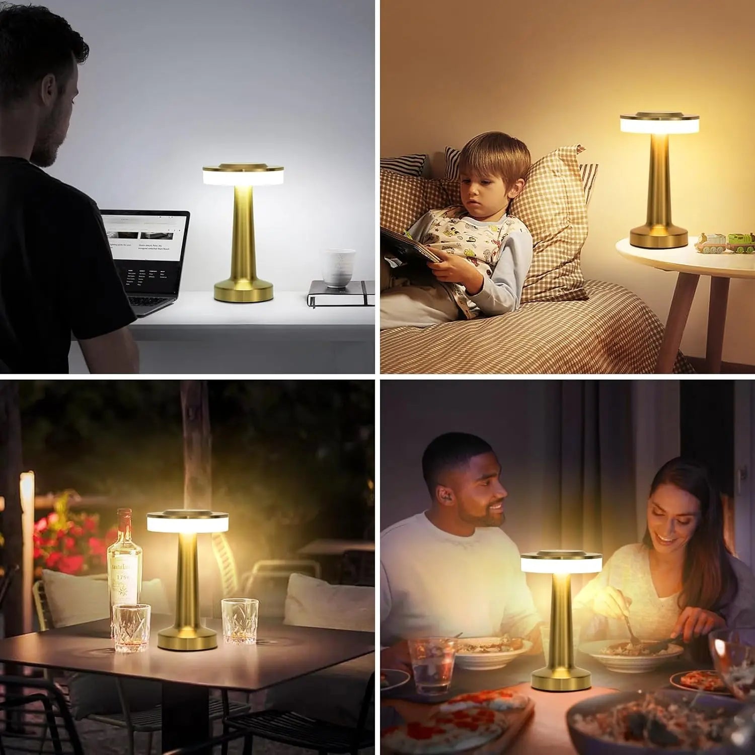 Lampe de chevet Design Tactile LED - Opale