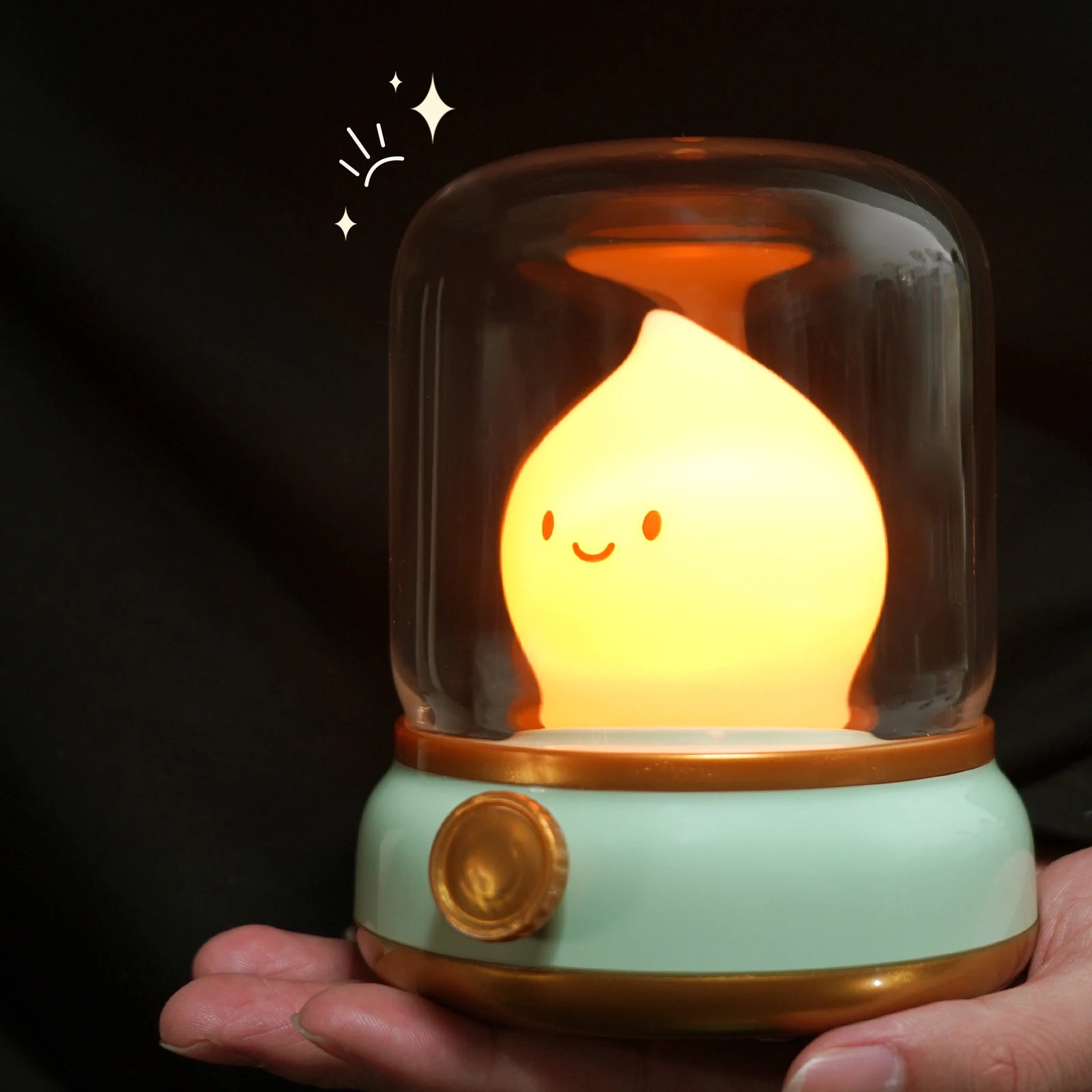Lampe de chevet USB Petite Flamme Mignonne - Opale
