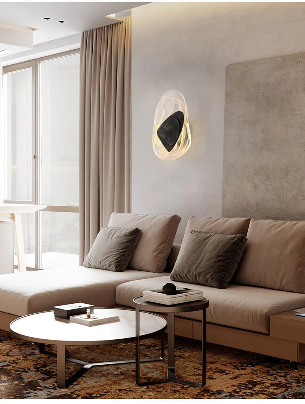 Lampe de chevet Moderne Murale Design Créatif en Verre - Opale