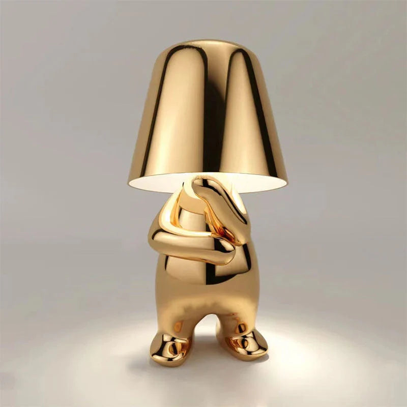 Lampe de chevet Moderne Petit Homme Assis Design - Opale