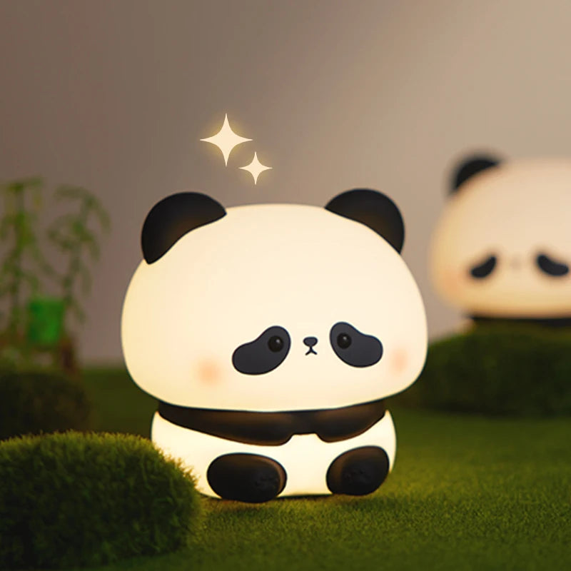 Lampe de chevet Enfant Panda Mignon - Opale