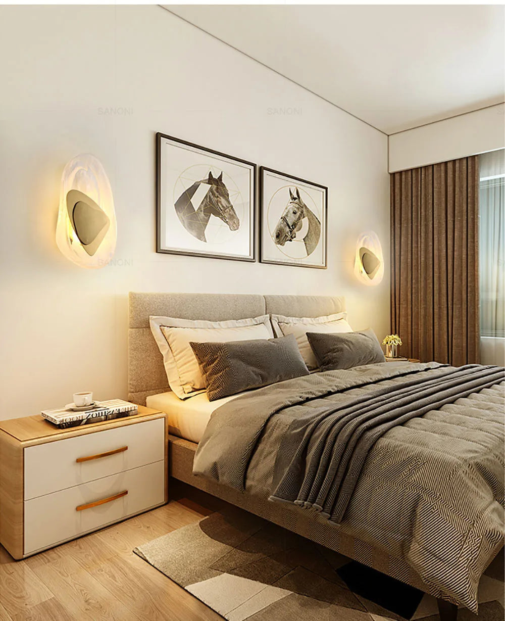 Lampe de chevet Moderne Murale Design Créatif en Verre - Opale