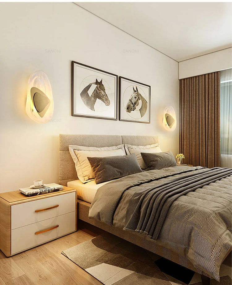 Lampe de chevet Moderne Murale Design Créatif en Verre - Opale