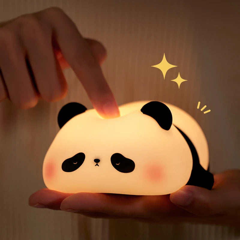 Lampe de chevet Enfant Panda Mignon - Opale