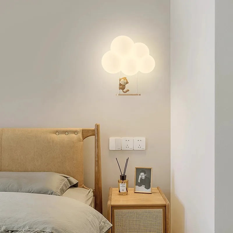 Lampe de chevet Murale Nuage Blanc pour Enfant - Opale