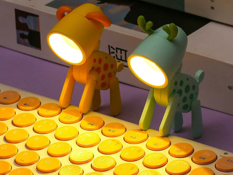 Lampe de chevet Petit Chien Flexible pour Enfant - Opale