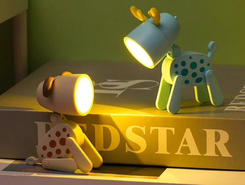 Lampe de chevet Petit Chien Flexible pour Enfant - Opale