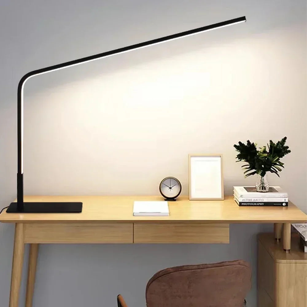 Grande Lampe de Bureau LED Moderne Noir - Opale