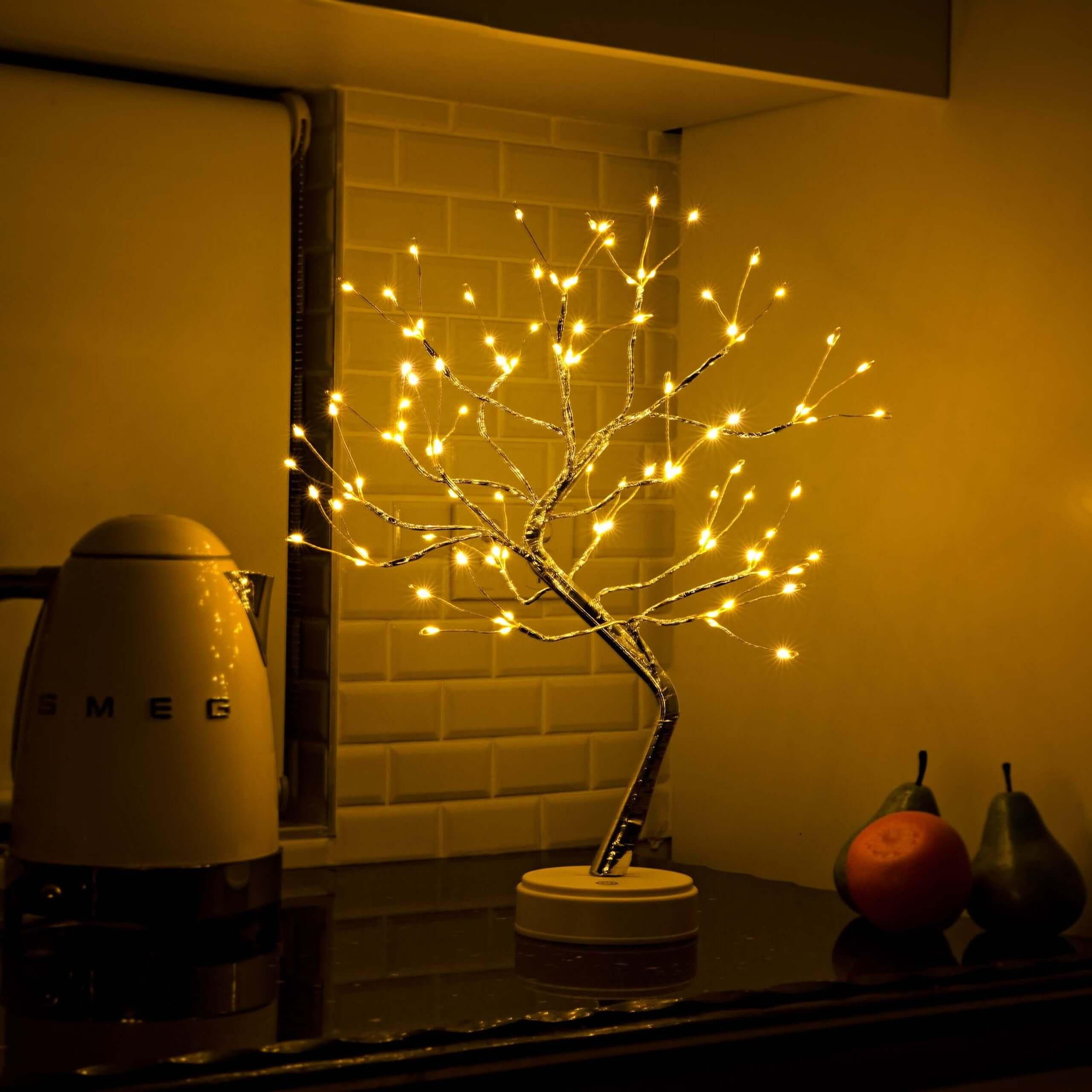 Lampe de chevet Arbre Lumineux LED - Opale