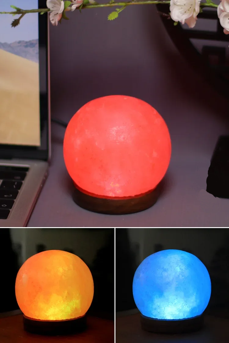 Lampe de Sel Naturelle à Formes - Opale