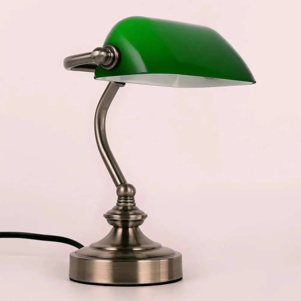 Lampe de chevet Vintage style Banquier et Notaire - Opale