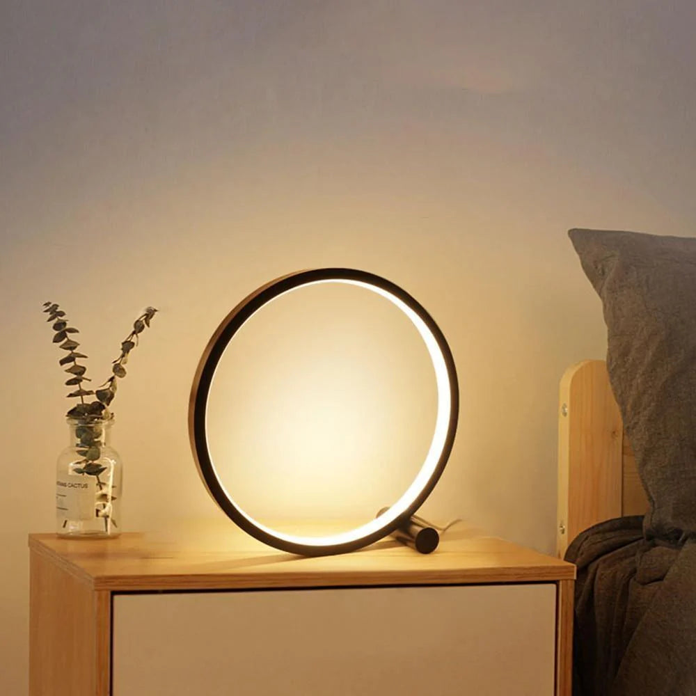 Lampe de chevet LED forme de Cercle - Opale