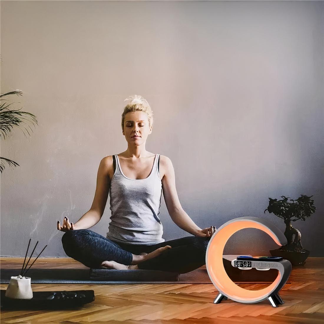 Lampe Réveil Bluetooth et Induction - Opale