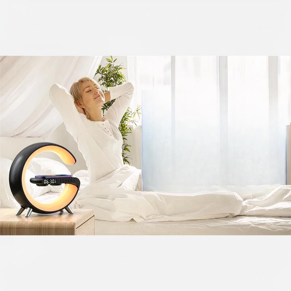 Lampe Réveil Bluetooth et Induction - Opale